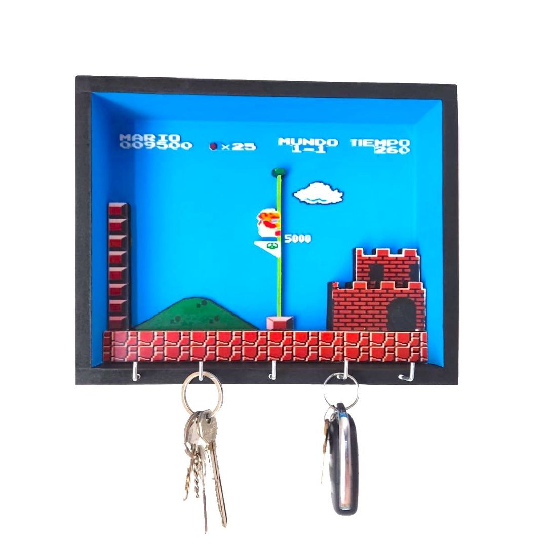 Porta llave de Mario Bros en 3D