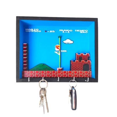 Porta llave de Mario Bros en 3D