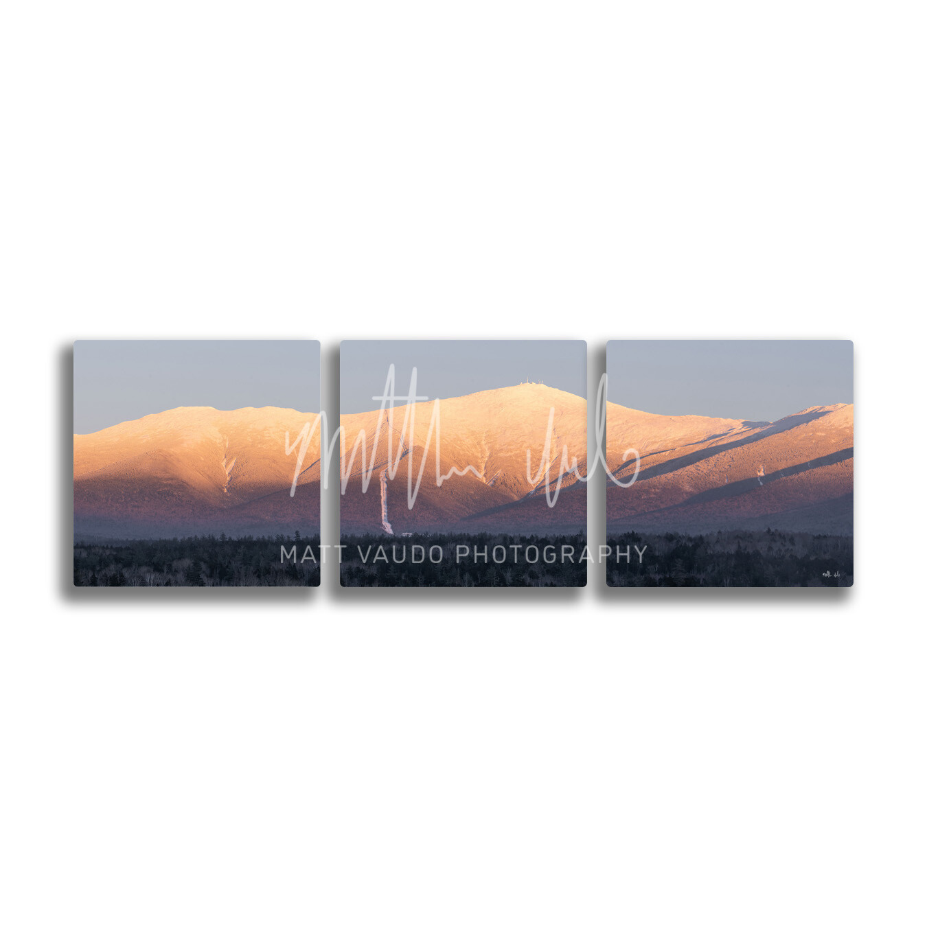 Mount Washington Alpenglow Panorama Metal Span