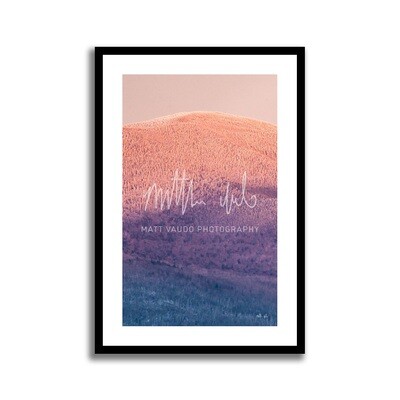 Mount Cabot Sunset Gradient Framed Print