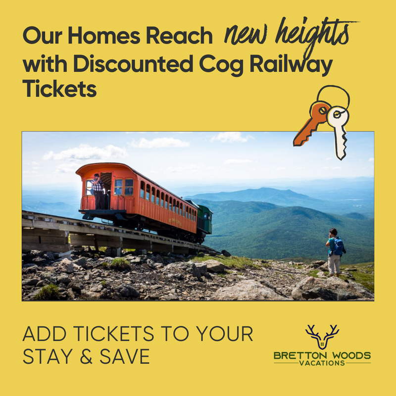 Discounted Cog Railway Tickets for Bretton Woods Vacations Guests (Email Delivery): SUMMER 2025