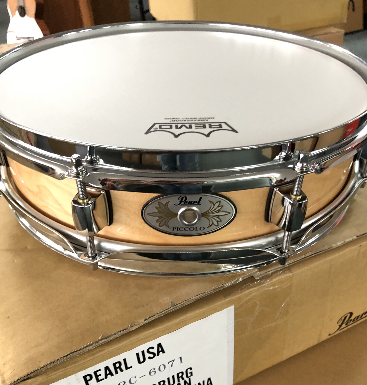 Pear Piccolo Snare Drum Maple (open box special)