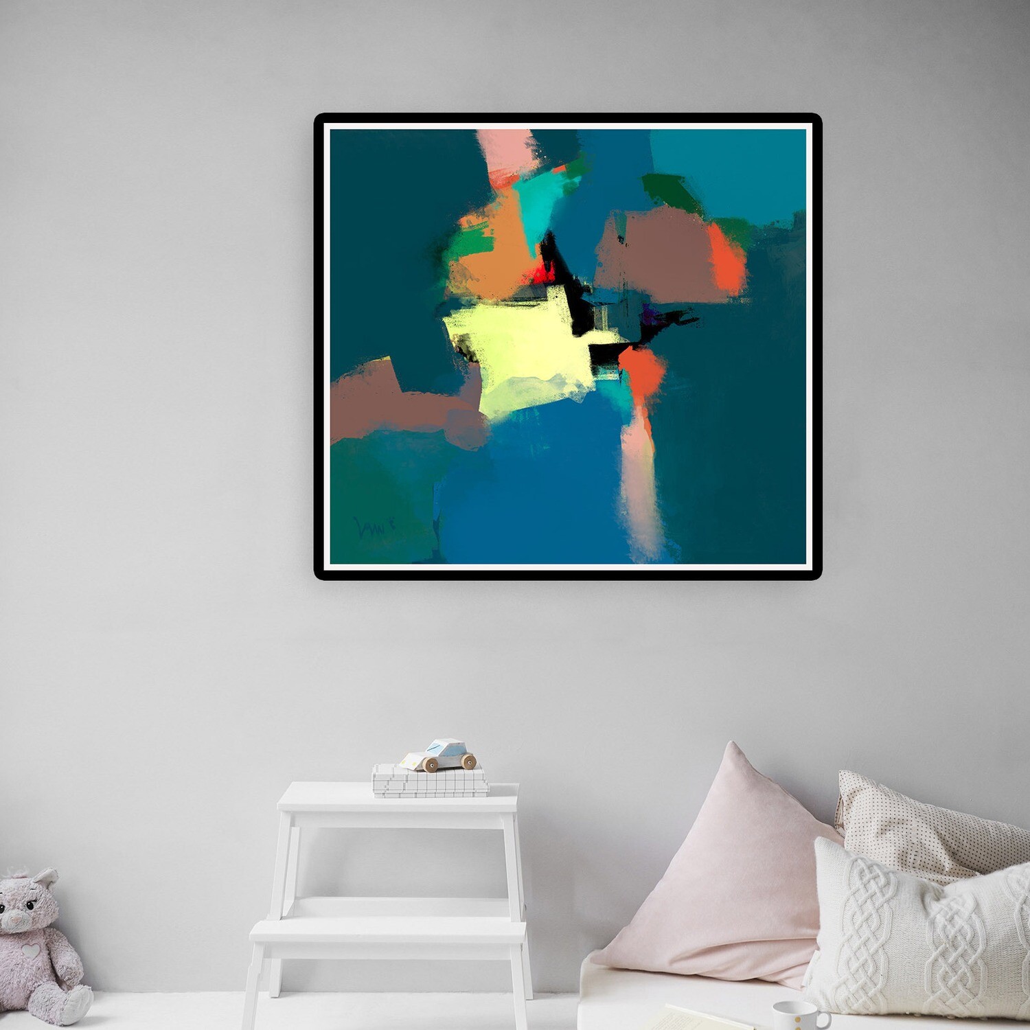 Downloadable Artwork For Home or Office: Inverse Perception 36x36 Inches
