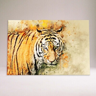 Bengal Tiger Watercolor Instant Download Print