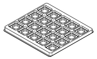 MC-77062T : ESD Device Tray for 24mm x 24mm QFP