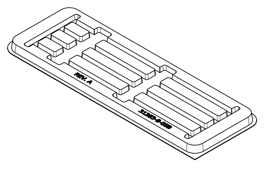 MC-77138T : ESD Device Tray for MSPT Header Storage