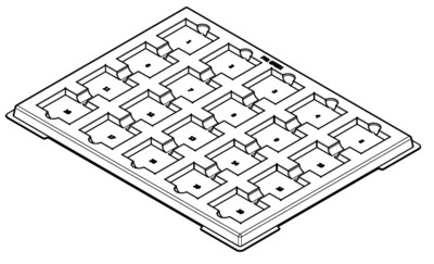 MC-77230T : ESD Device Tray for Gel Pack