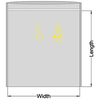 MC-0408STAT : 04” x 08” Static Shield Metal-In Bag- 81705 Series