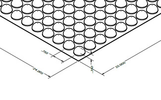 MC-2024MB : 20" x 24" x .35" Cleanstat Bubble Cushion Sheet