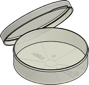 MC-605502JL : Wafer Jar and Lid for 5" Wafers 1.5" Deep