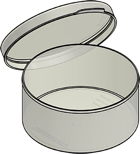 MC-605503JL : Wafer Jar and Lid for 5" Wafers 3" Deep