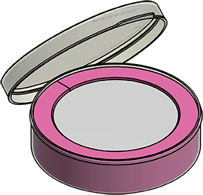 MC-502SW : Complete Wafer Jar Assembly for 5" Wafers 1.5" Deep (Open-Cell Polyurethane Liner)
