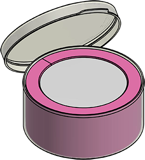 MC-503SW : Complete Wafer Jar Assembly for 5" Wafers 3.0" Deep (Open-Cell Polyurethane Liner)