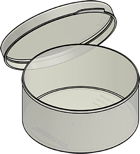 MC-605603JL : Wafer Jar and Lid for 6" Wafers 3.0" Deep