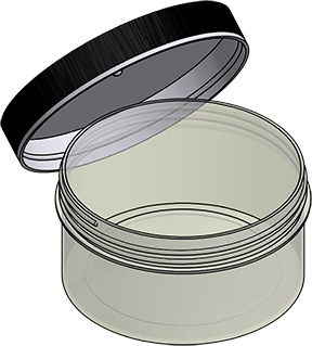 MC-416JL : Wafer Jar and Lid for 4