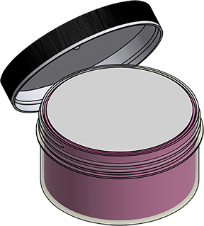 MC-416SW : Complete Wafer Jar Assembly for 4" Wafers 2.25" Deep