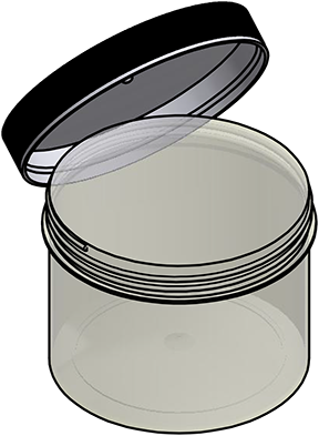 MC-424JL : Wafer Jar and Lid for 4
