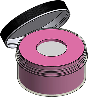 MC-216SWF : Complete Wafer Jar Assembly for 2" Wafers 2.25" Deep
