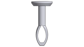 MC-2000WHITE : White Nylon Eyelet Pin