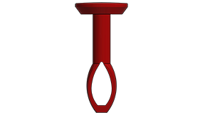MC-2000RED : Red Nylon Eyelet Pin
