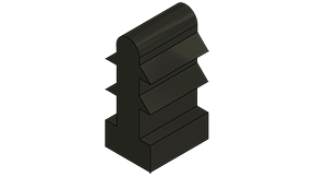 MC-150SSOPBEP : 150 Mil SSOP Black End Plug