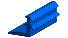 MC-322-6BLUE : 600 Mil Low Profile Blue End Plug