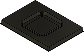 MC-76142 : Conductive Tray Insert for 34x34 QFP