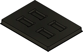 MC-76161 : Conductive Tray Insert for 48 Lead TSOP