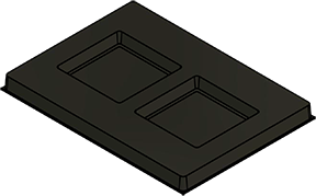 MC-76301 : Conductive Tray Insert for 28x28 QFP
