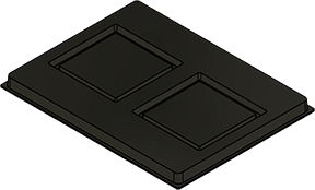 MC-76312 : Conductive Tray Insert for 40x40 QFP