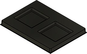 MC-76113 : Conductive Tray Insert for 28x28 QFP