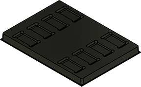 MC-76114 : Conductive Tray Insert for 32 Lead TSOP