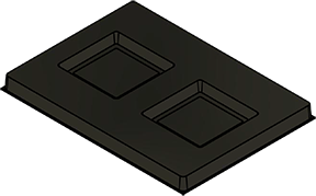 MC-76121 : Conductive Tray Insert for 24x24 QFP