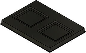 MC-76125 : Conductive Tray Insert for 28x28 QFP