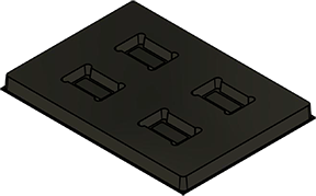 MC-76171 : Conductive Tray Insert for 32 Lead TSOP