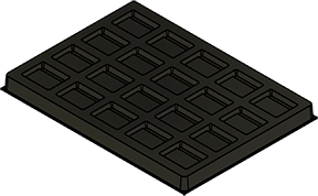 MC-76327 : Conductive Tray Insert for 20 Lead SOP