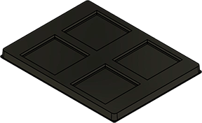 MC-76376 : Conductive Tray Insert for 35x35 BGA