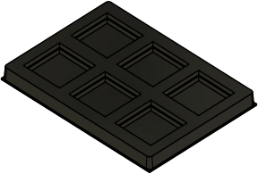 MC-76505 : Conductive Tray Insert for 21x21 BGA