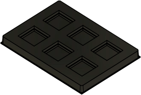 MC-76511 : Conductive Tray Insert for 17x17 BGA