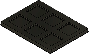 MC-76375 : Conductive Tray Insert for 27x27 BGA