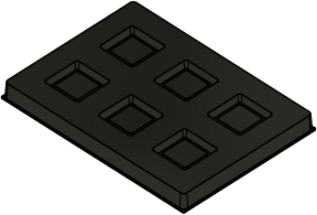 MC-76508 : Conductive Tray Insert for 10 x 10 x 1.0 TQFP
