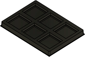 MC-76510 : Conductive Tray Insert for 23x23 BGA