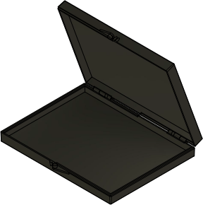 MC-1135C : Hinged Conductive Box 0.5" x 3.5" x 4.5"