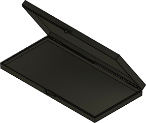 MC-2085C : Hinged Conductive Box 0.5" x 3.5" x 7.0"