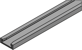 MC-9QFN-AR : 9x9 QFN Aluminum Rail / Tube