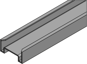 MC-3901AR : 900 Mil DIP Aluminum Rail / Tube