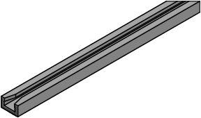 MC-3MLF-AR : 3x3mm MLF Aluminum Rail / Tube