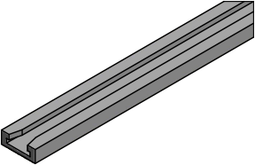MC-6QFN-AR : 6 Lead QFN Aluminum Rail / Tube