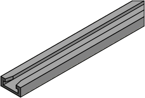 MC-7QFN-AR : 7 Lead QFN Aluminum Rail / Tube