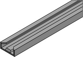 MC-2438AR : 300 Mil SOJ Aluminum Rail / Tube